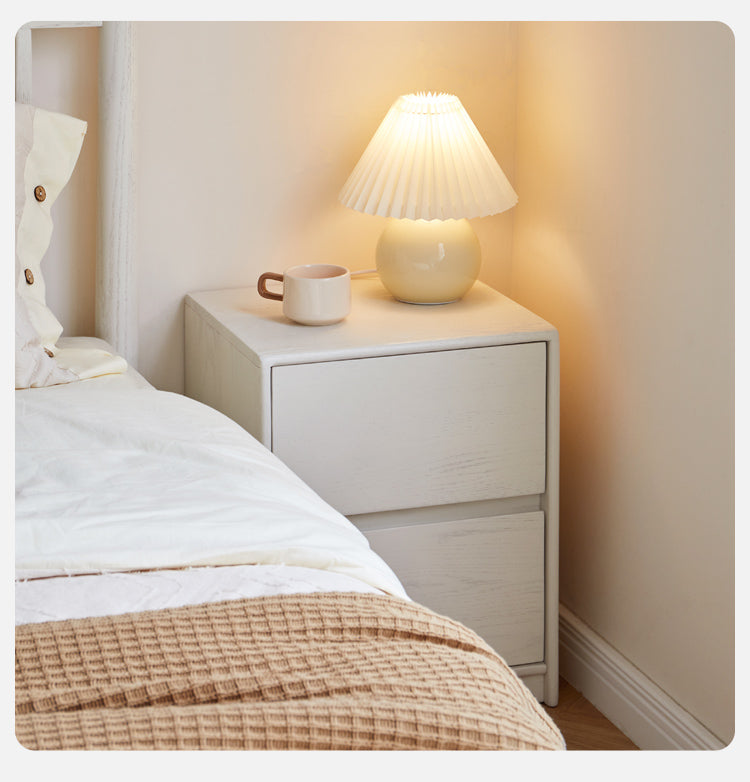 Solid Rubberwood Nightstand.
