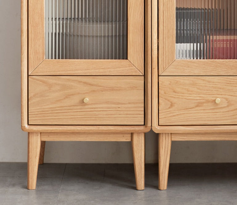 Oak, Ash Solid Wood Side Cabinet