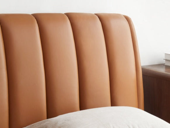 Cow leather bed