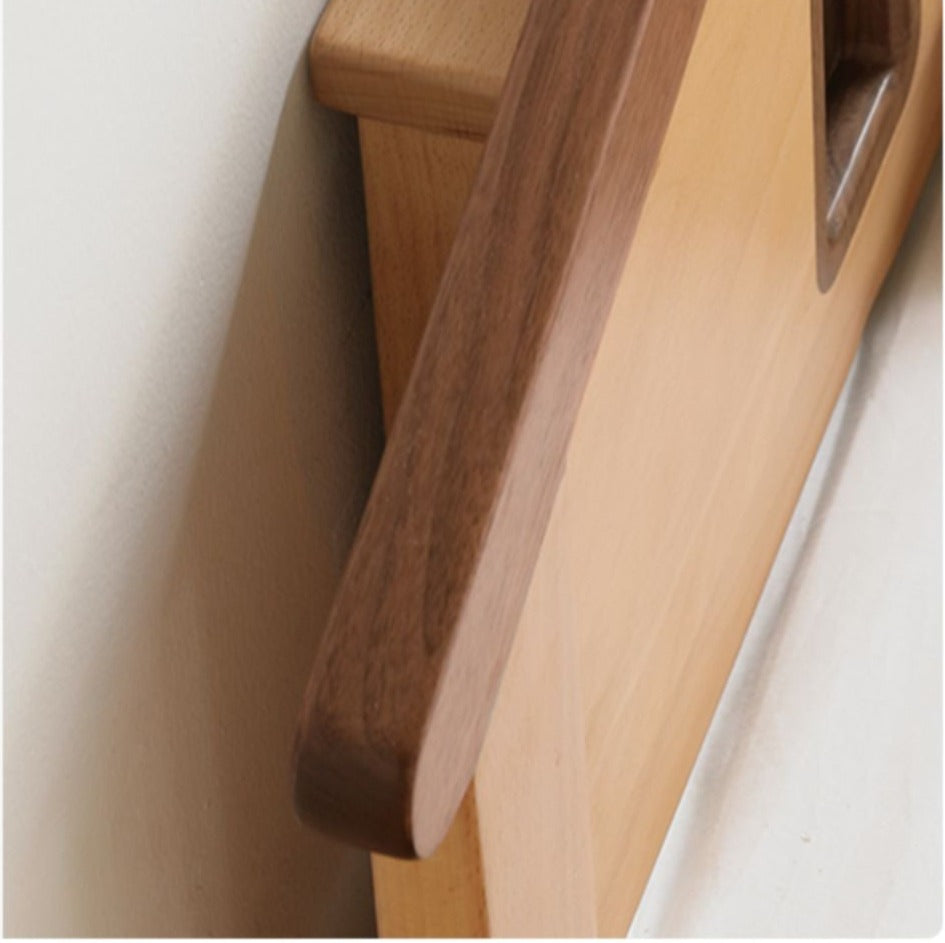 Beech, Poplar, Little House Kids Bed with 15min Delay Turning Off the Lights<