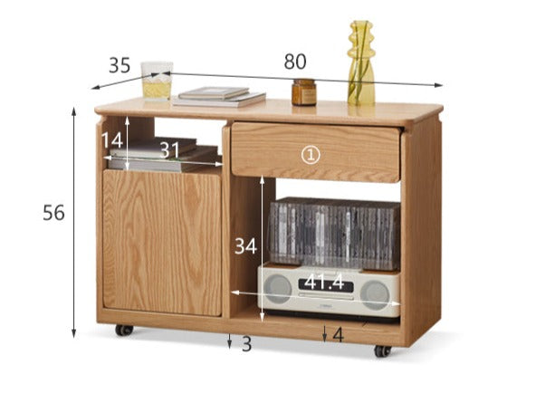 Oak Solid Wood Long Office Desk