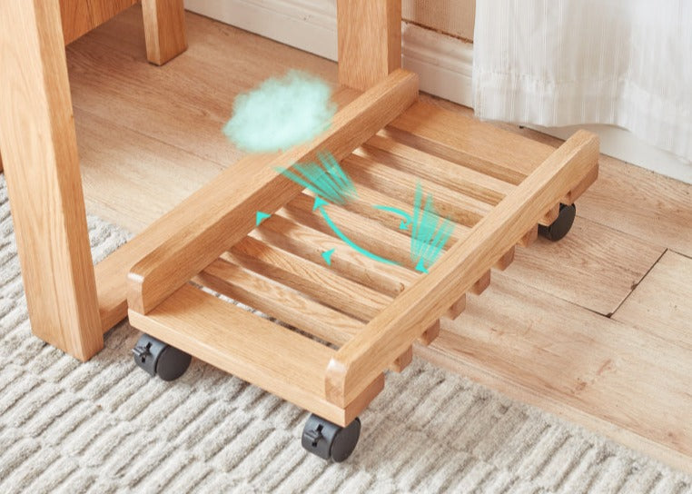 mobile shelf for computer