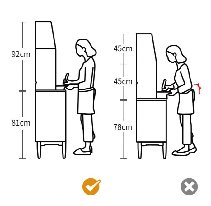 Solid Rubberwood, Oak, Beech Solid Wood Buffet Cabinet, Sideboard