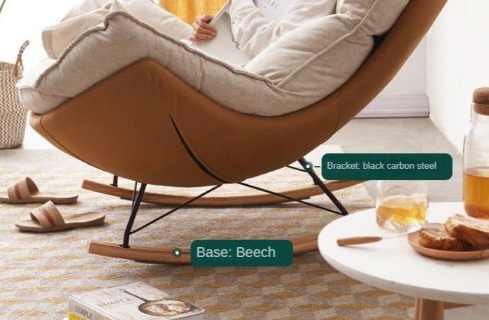 Mid Century Modern Rocking Armchair)
