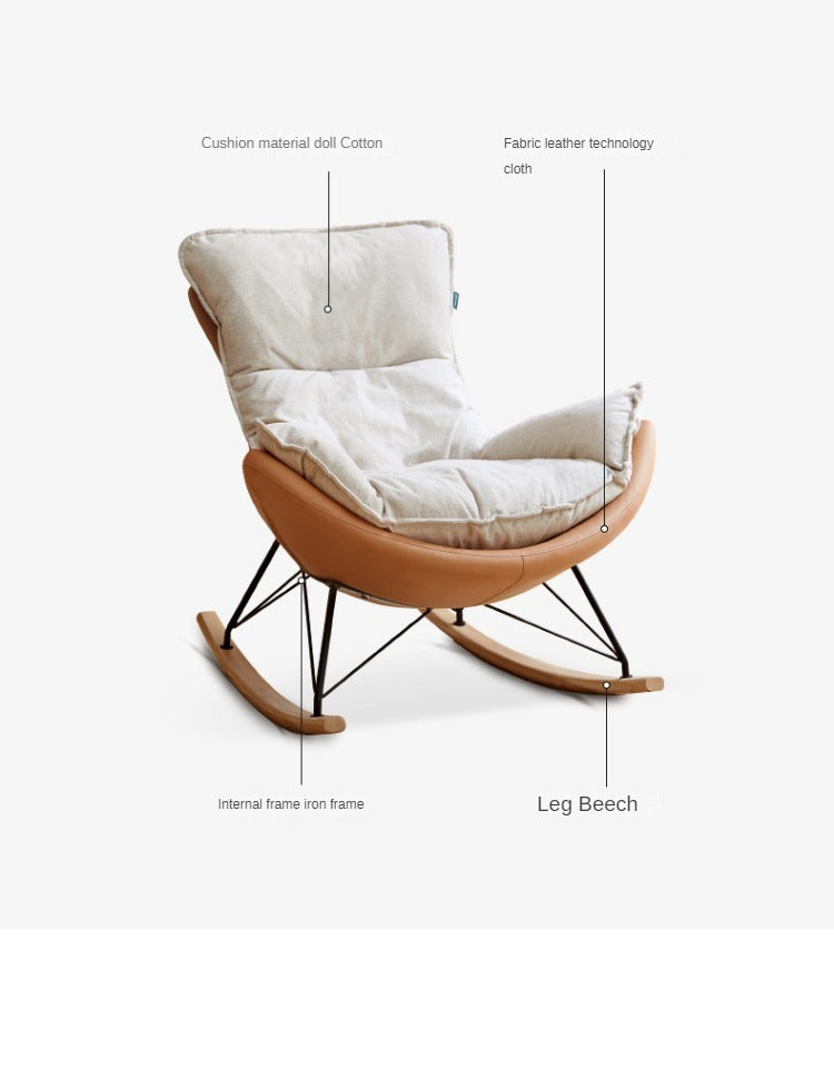 Mid Century Modern Rocking Armchair)