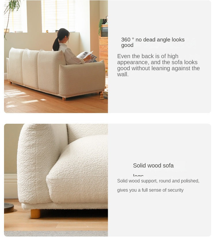 Velvet Wabi-sabi Style Sofa.