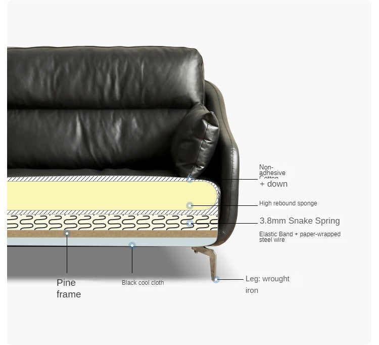 Leather Classic Genuine sofa.