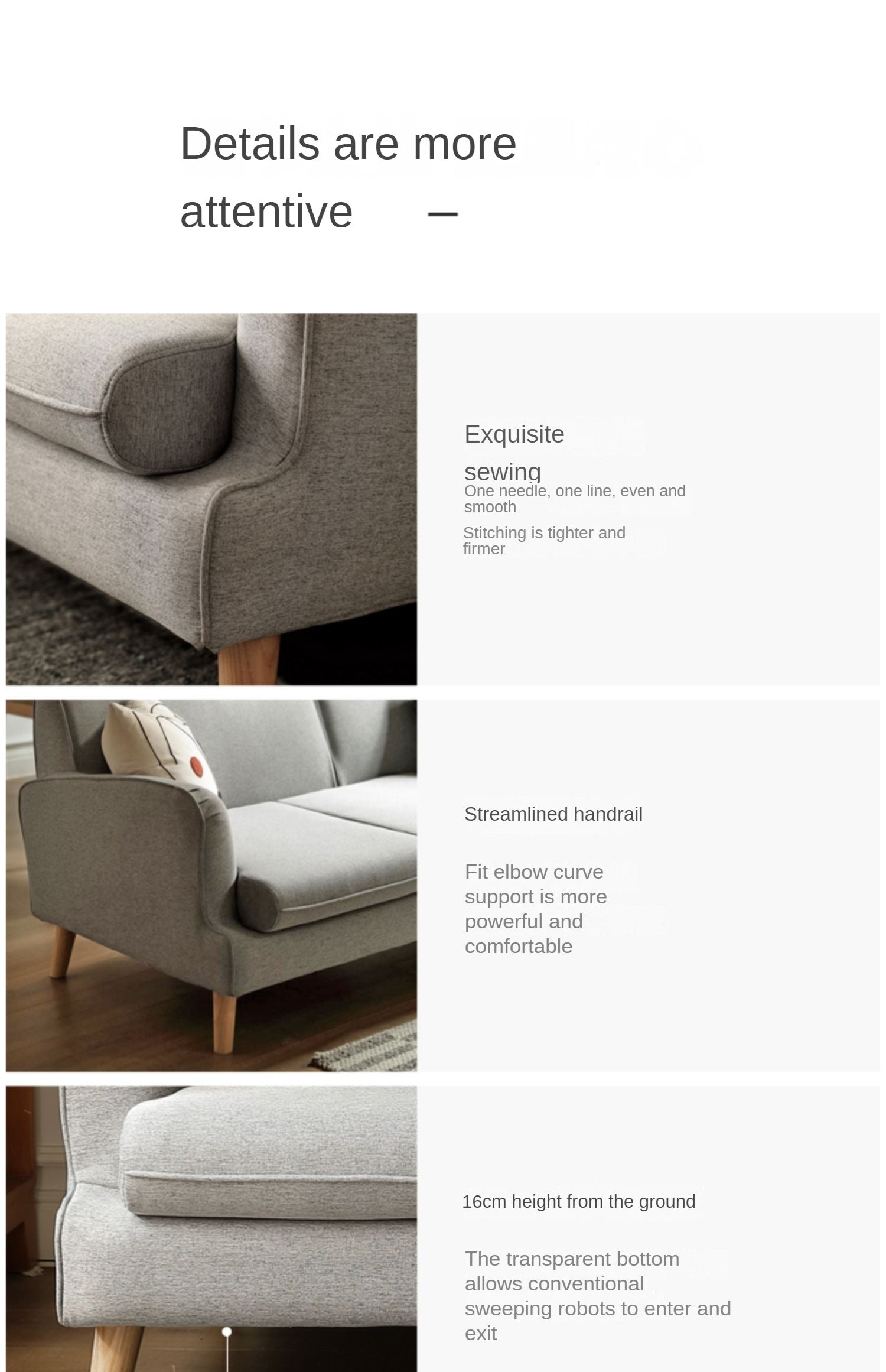 Fabric Simple Modern Sofa.