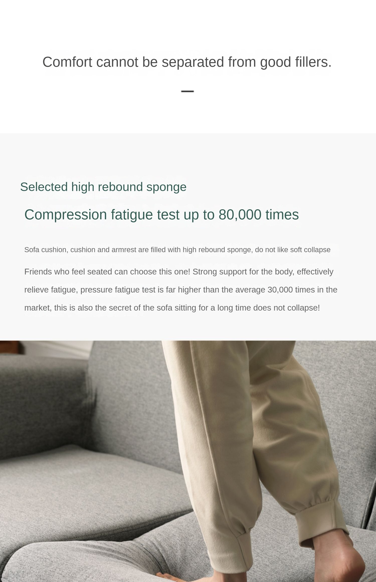 Fabric Simple Modern Sofa.