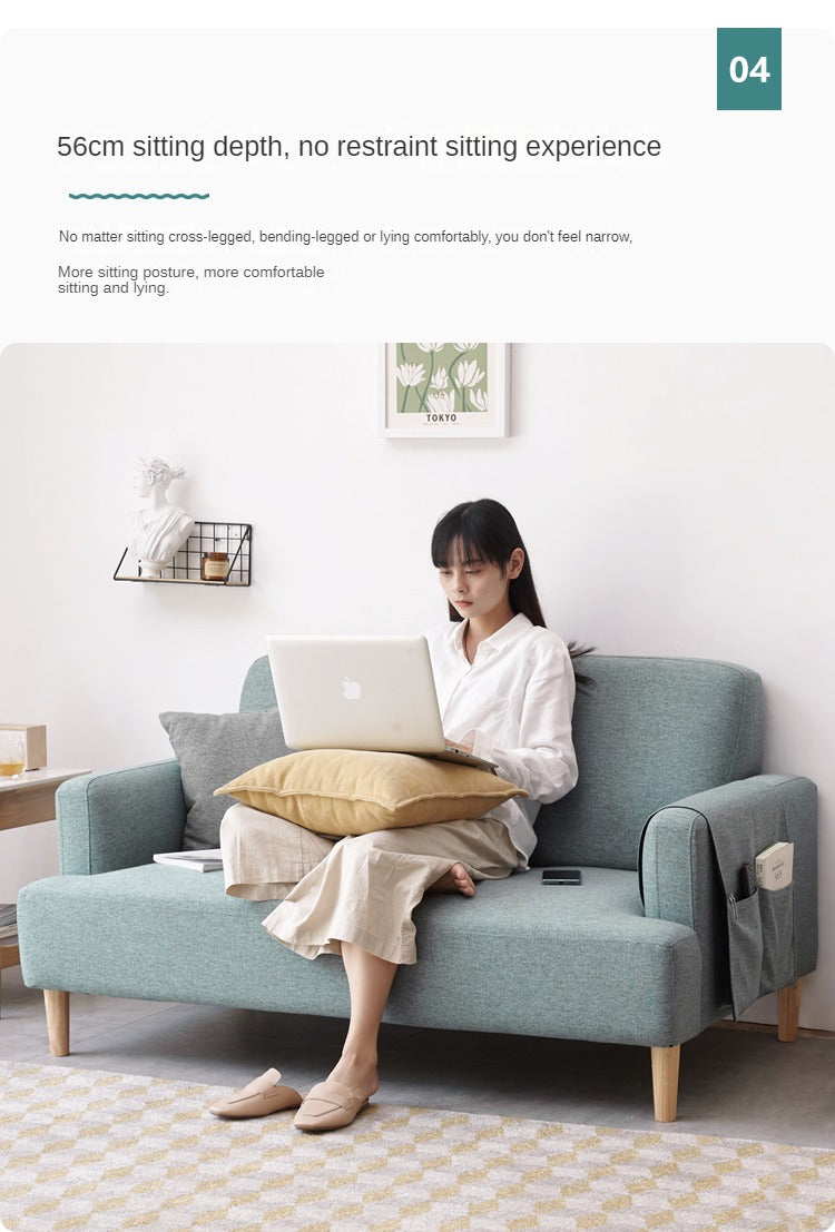 Fabric Double Sofa Scandinavian.