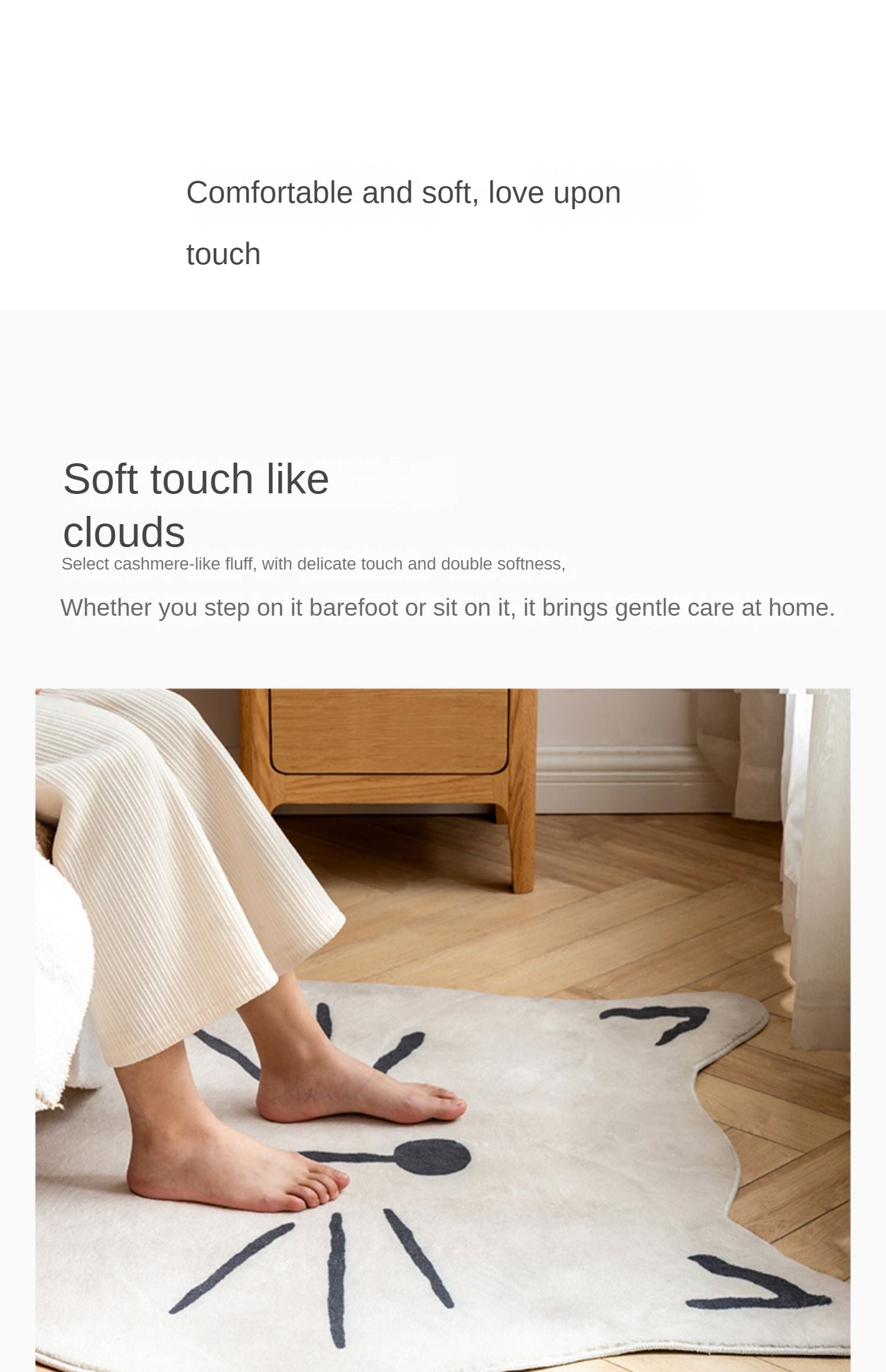 Anti-dirty cute non-slip carpet