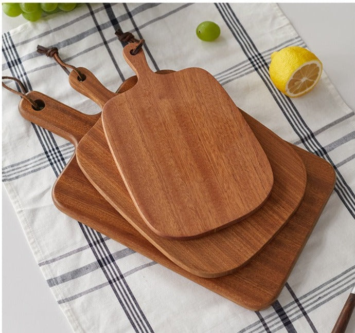 APARTMENTS Large Household Solid Wood Cutting Board, Ebony Fruit Cutting  Board, Light Luxury Antibacterial Checkerboard