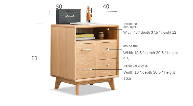 Oak, Rubberwood solid wood Dressing Table Telescopic.