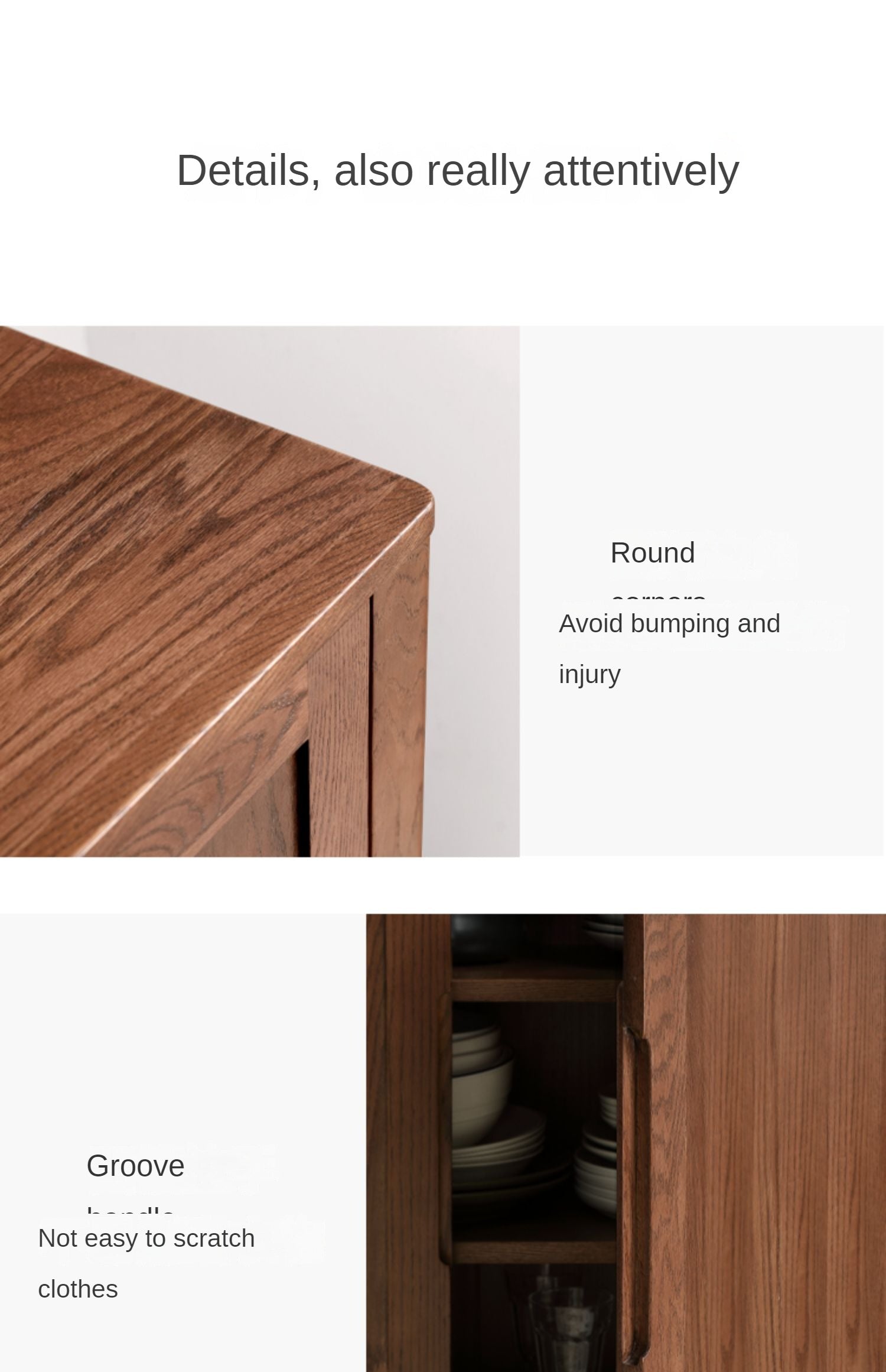 Oak Solid Wood Nordic Sideboard