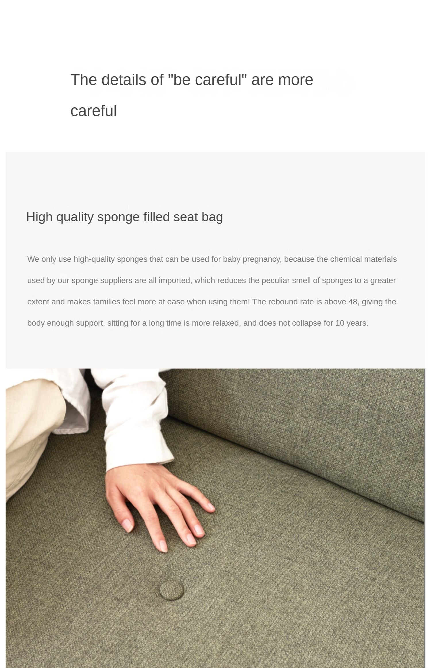 Beech Solid Wood Sleeper Sofa Modern Minimalist.