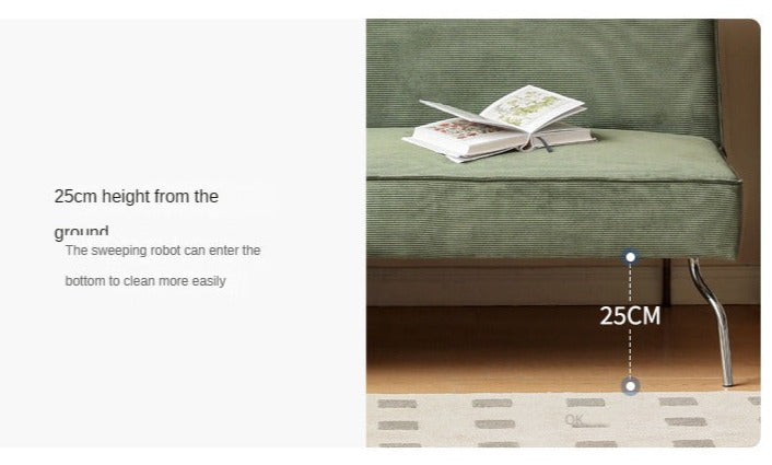 Retro Corduroy Sleeper Sofa.