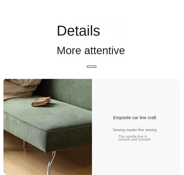 Retro Corduroy Sleeper Sofa.