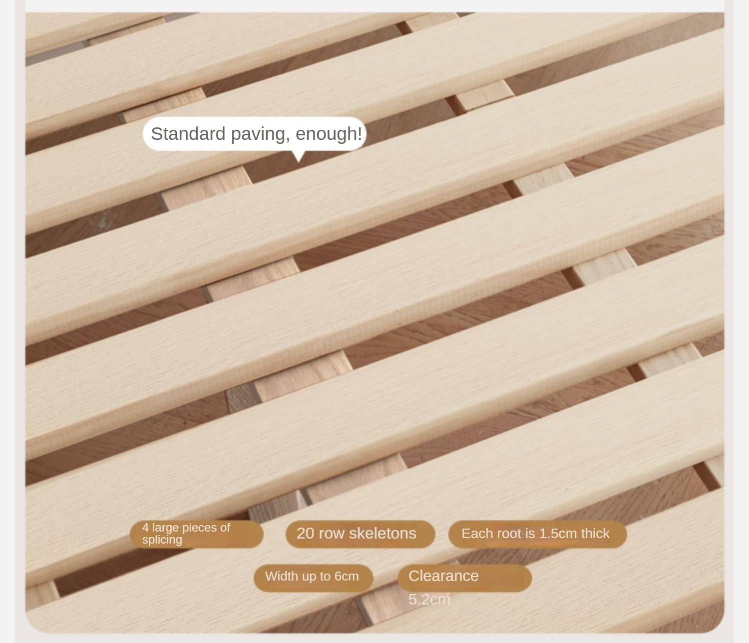 Oak, Rubberwood Solid Wood Bed - SPECIAL PRICE