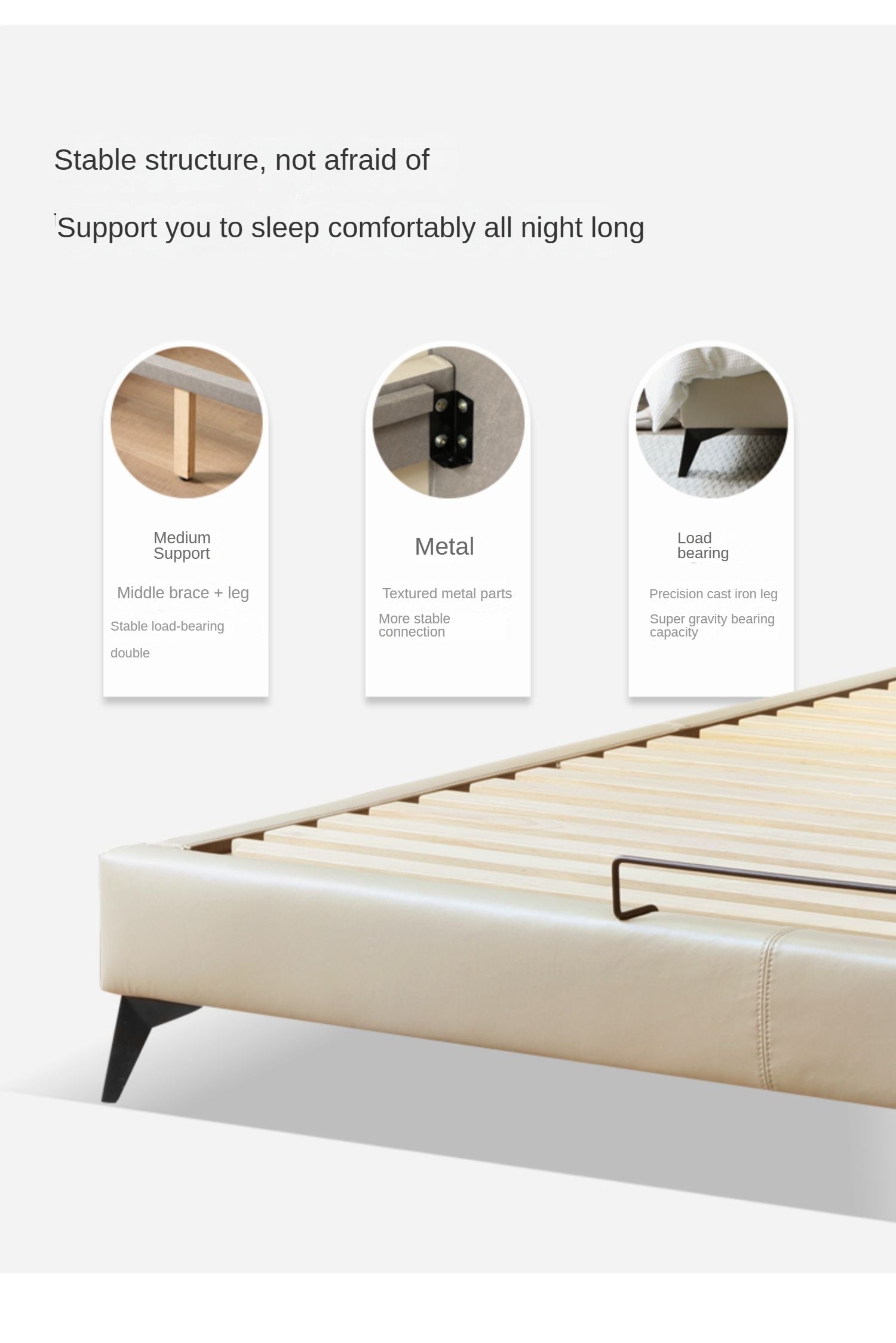 Yellow Cowhide Luxe Wood Bed