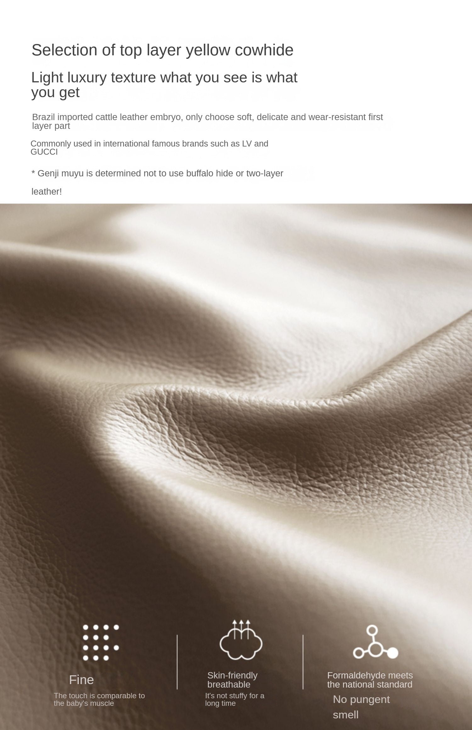 Yellow Cowhide Luxe Wood Bed