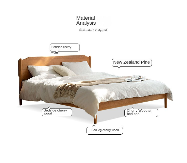 Cherry Solid Wood Bed