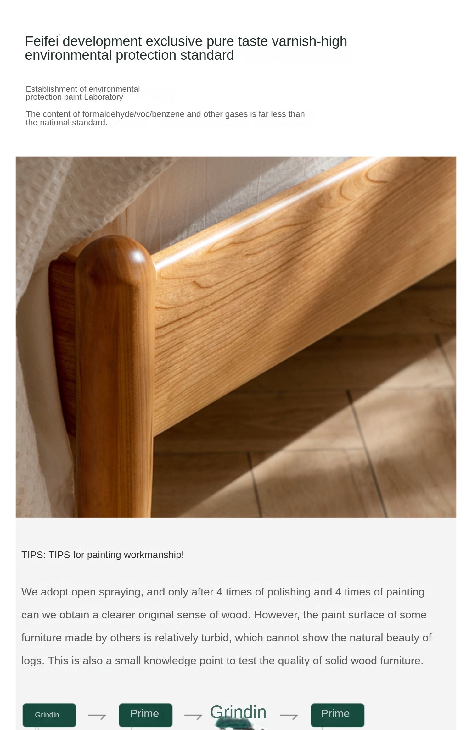 Cherry Solid Wood Bed