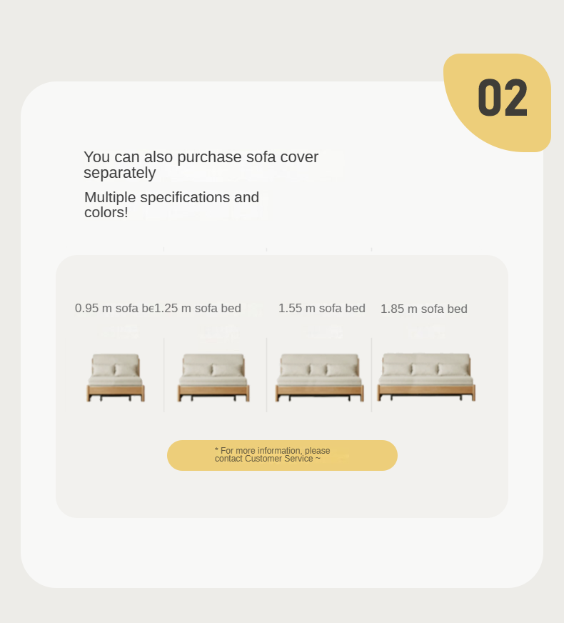 Beech Solid Wood Sofa Bed, Sleeper Sofa.