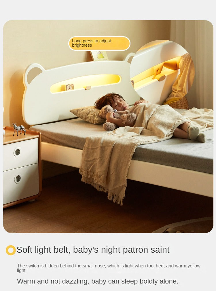 Poplar solid wood Little White Bear kids Bed<