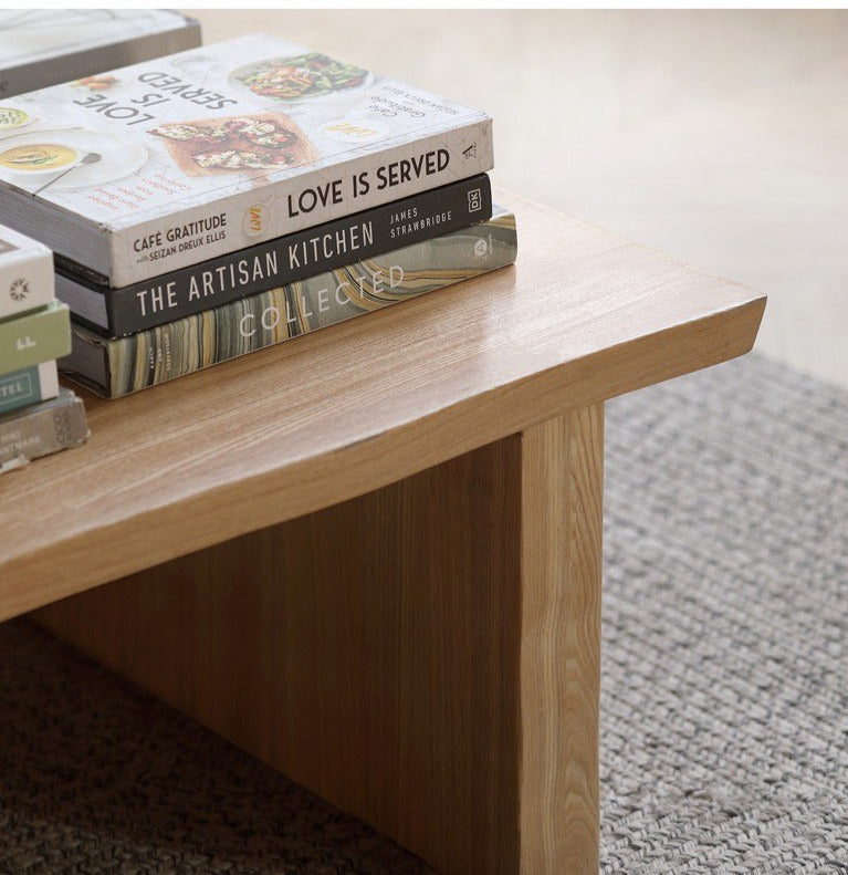 Birch, Oak Solid Wood Live Edge tea Table