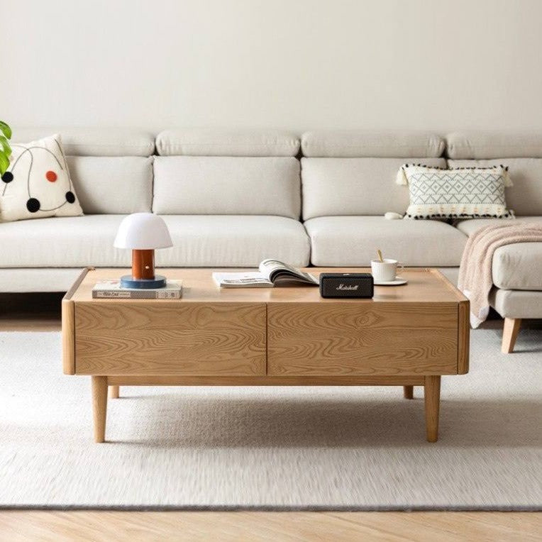 Ash Solid Wood Luxury Coffee Table