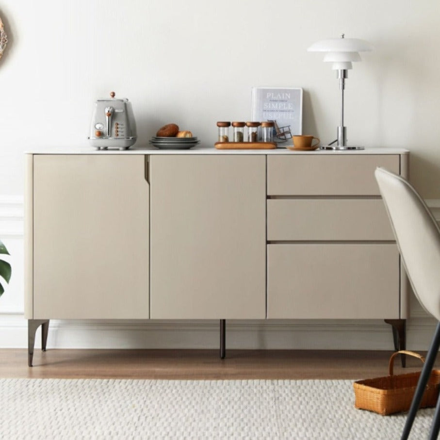 Poplar Solid Wood Sideboard Slate Top