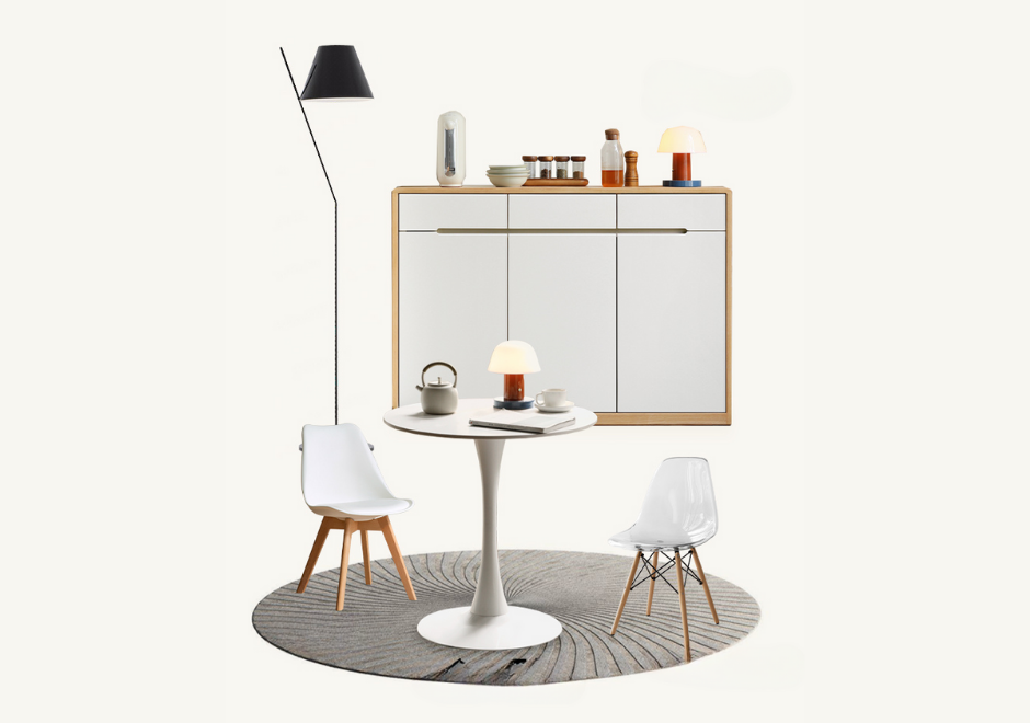 Oak Solid Wood Ultra-thin Sideboard