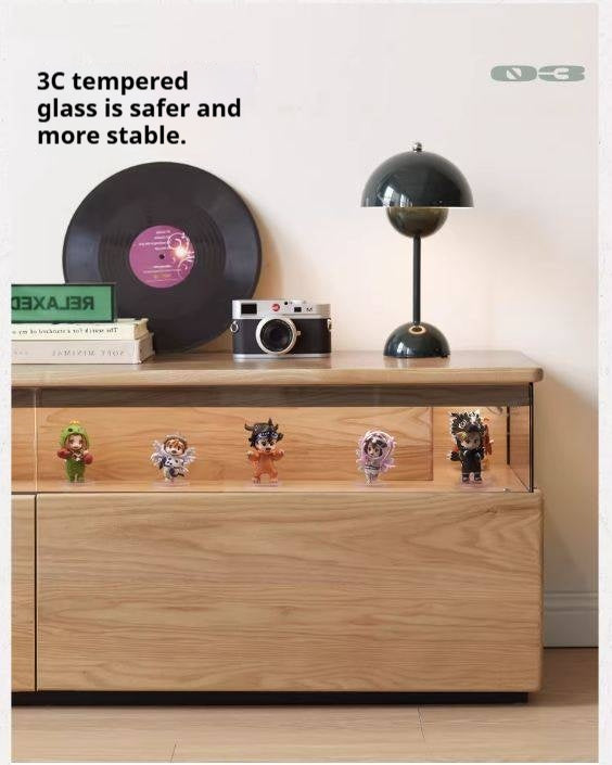 Ash Solid Wood Modern TV Cabinet