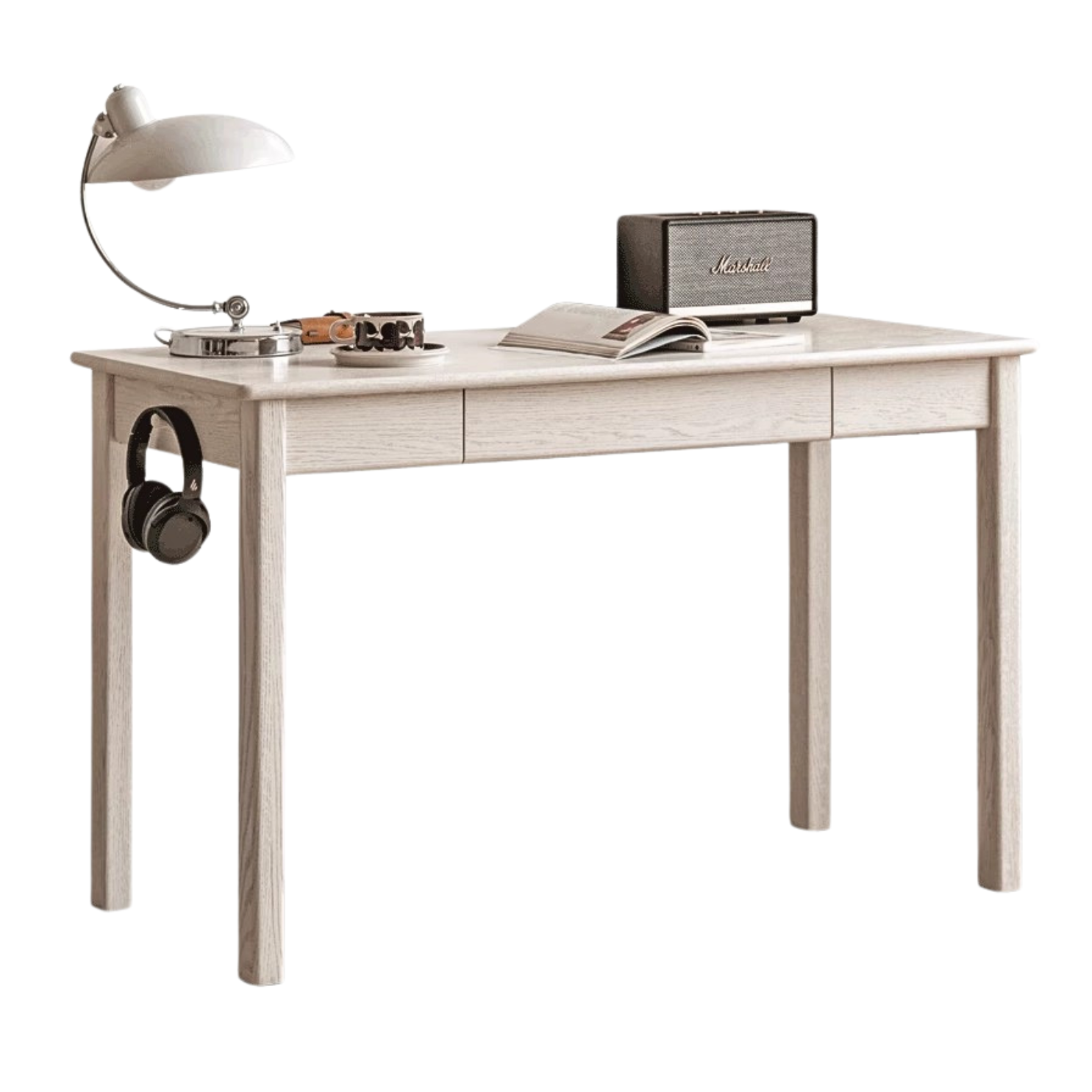 Oak solid wood Cream style Office desk-