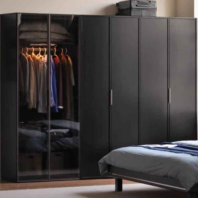 Pine Solid Wood Wardrobe Modern Simple