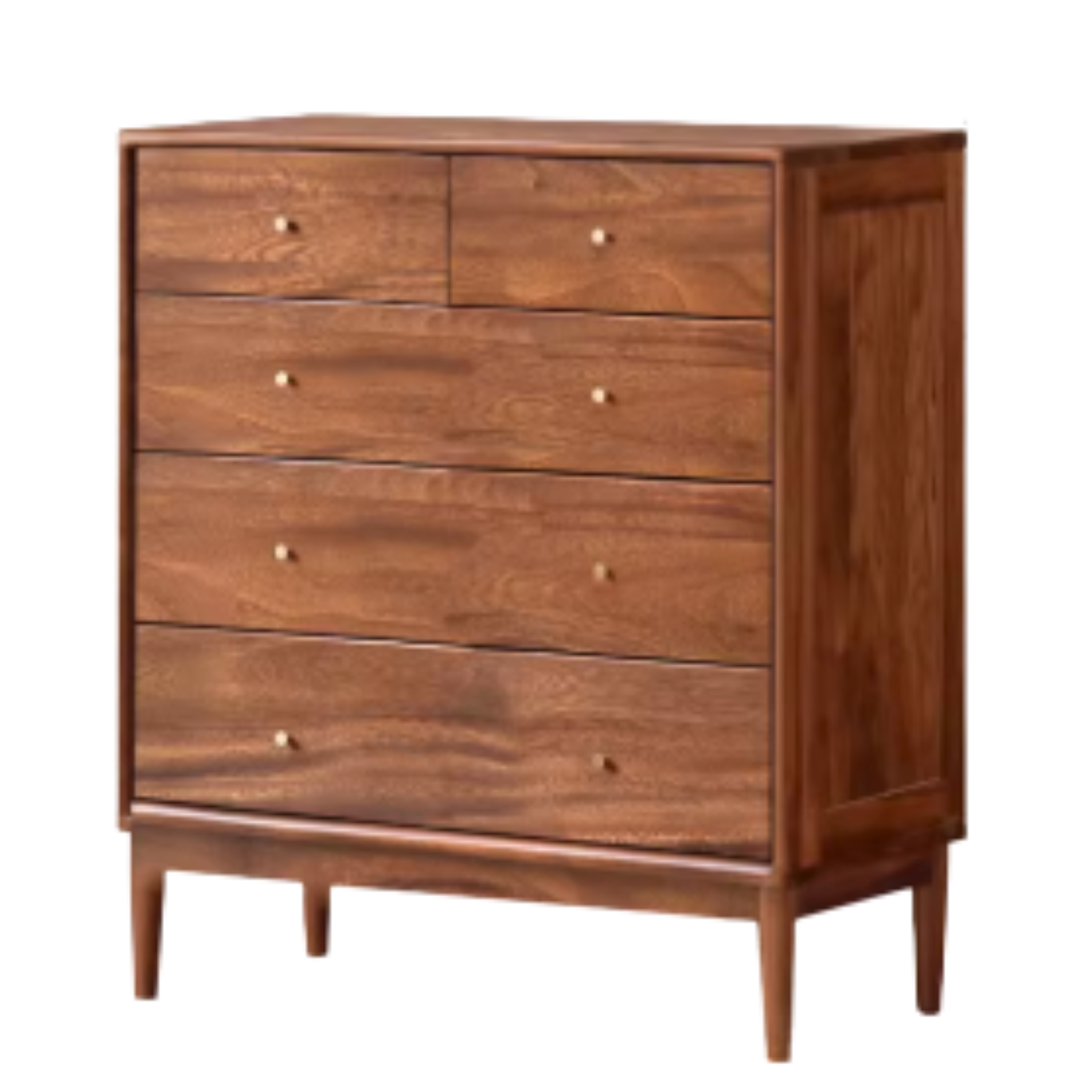 Black Walnut, Oak Solid Wood Drawer, Modern Porch Cabinet