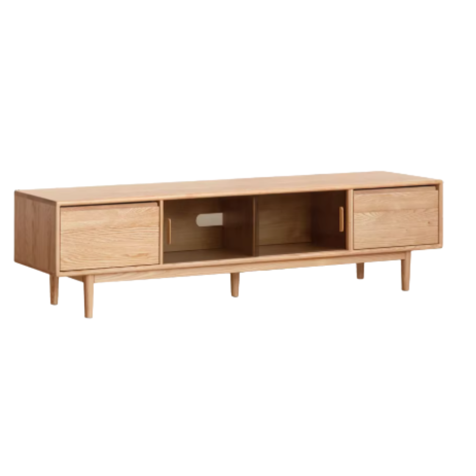 Oak, Ash Solid Wood Modern TV Cabinet