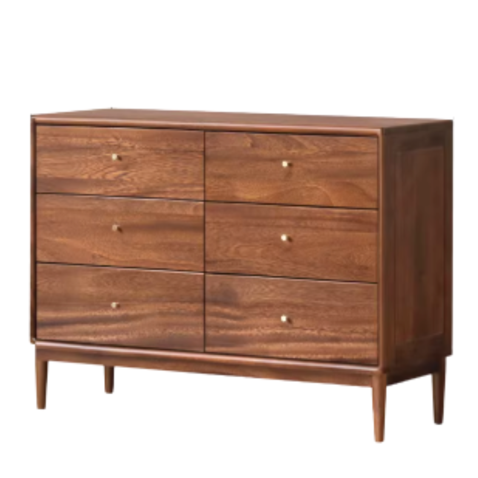 Black Walnut, Oak Solid Wood Drawer, Modern Porch Cabinet