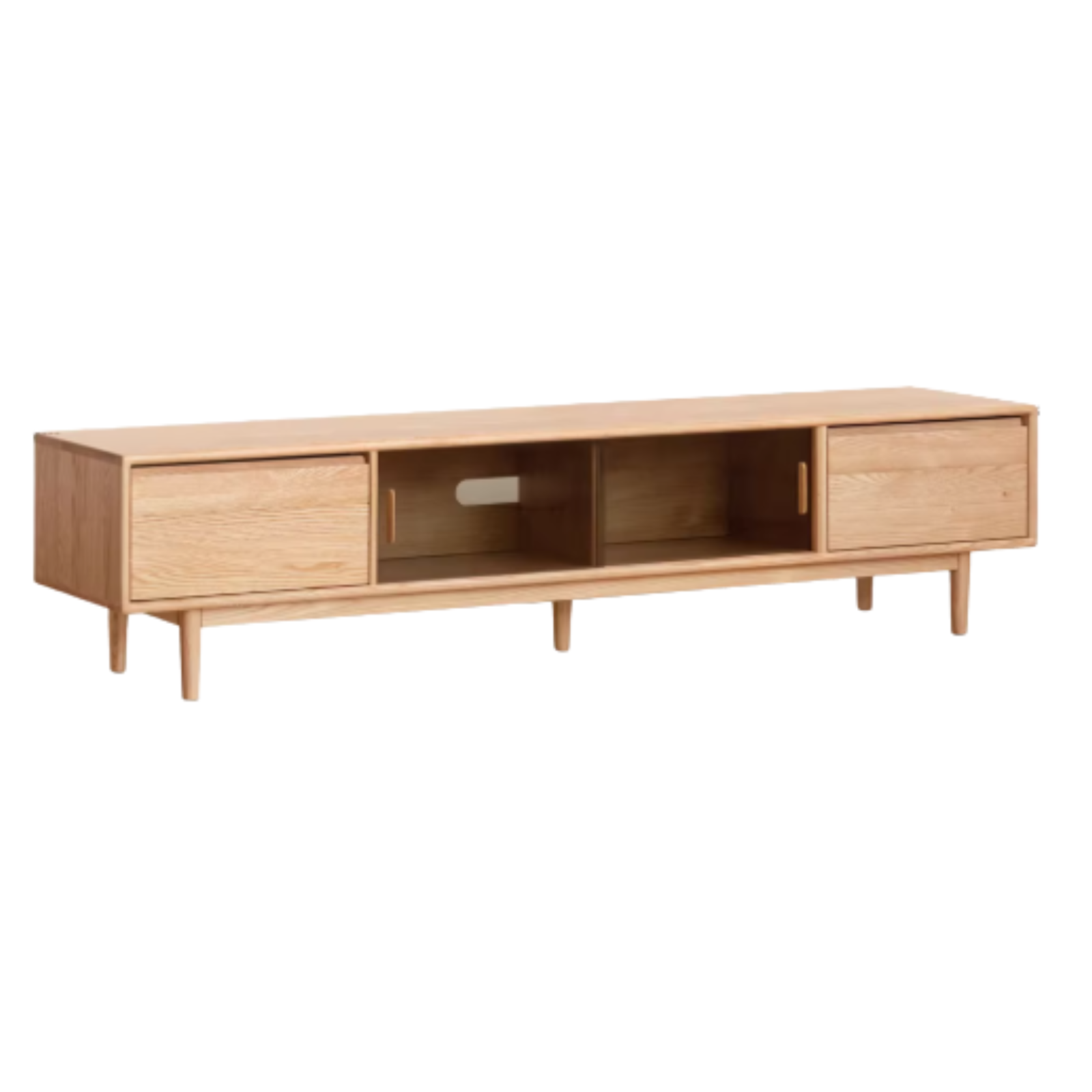 Oak, Ash Solid Wood Modern TV Cabinet