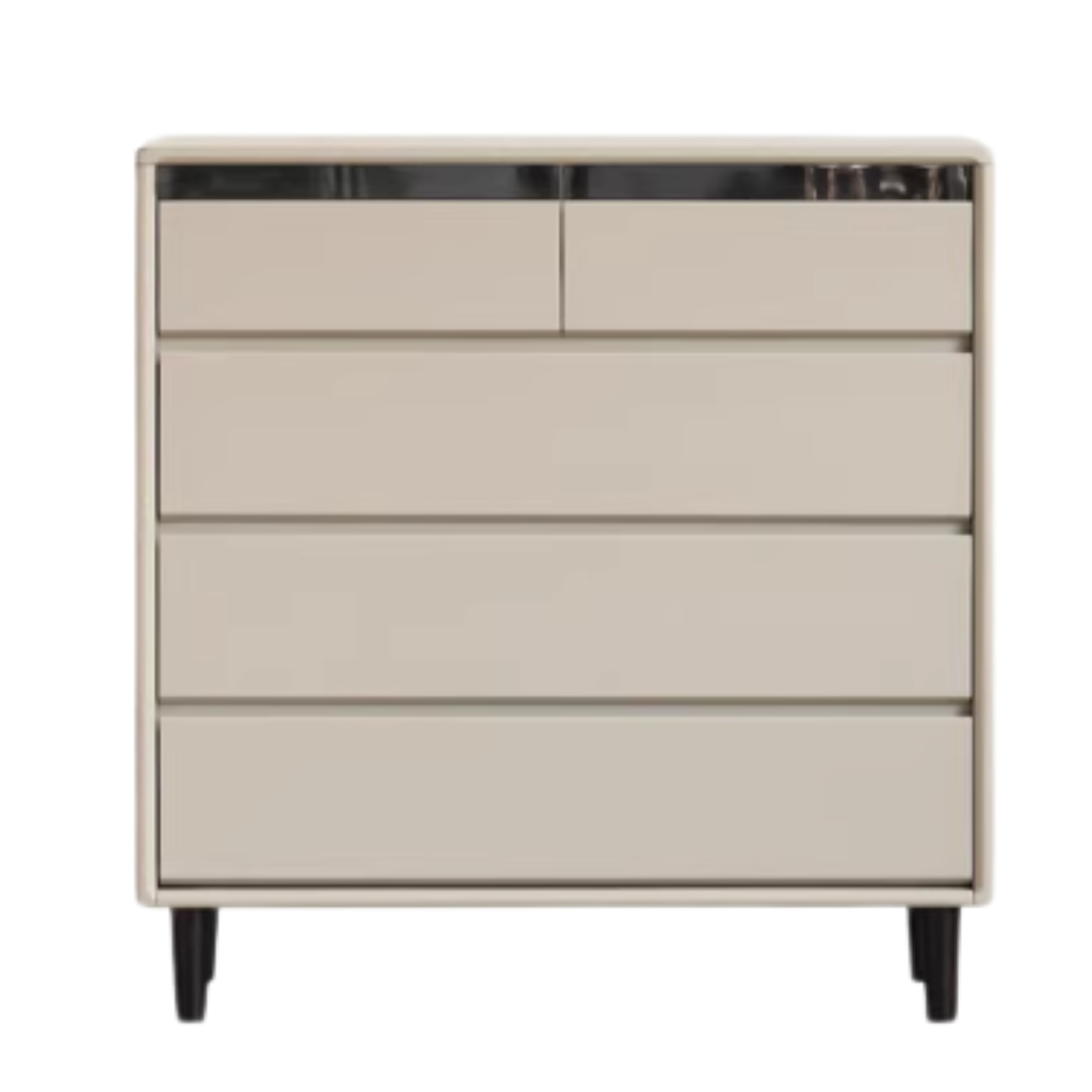 Solid Rubberwood Modern Drawer Cabinet