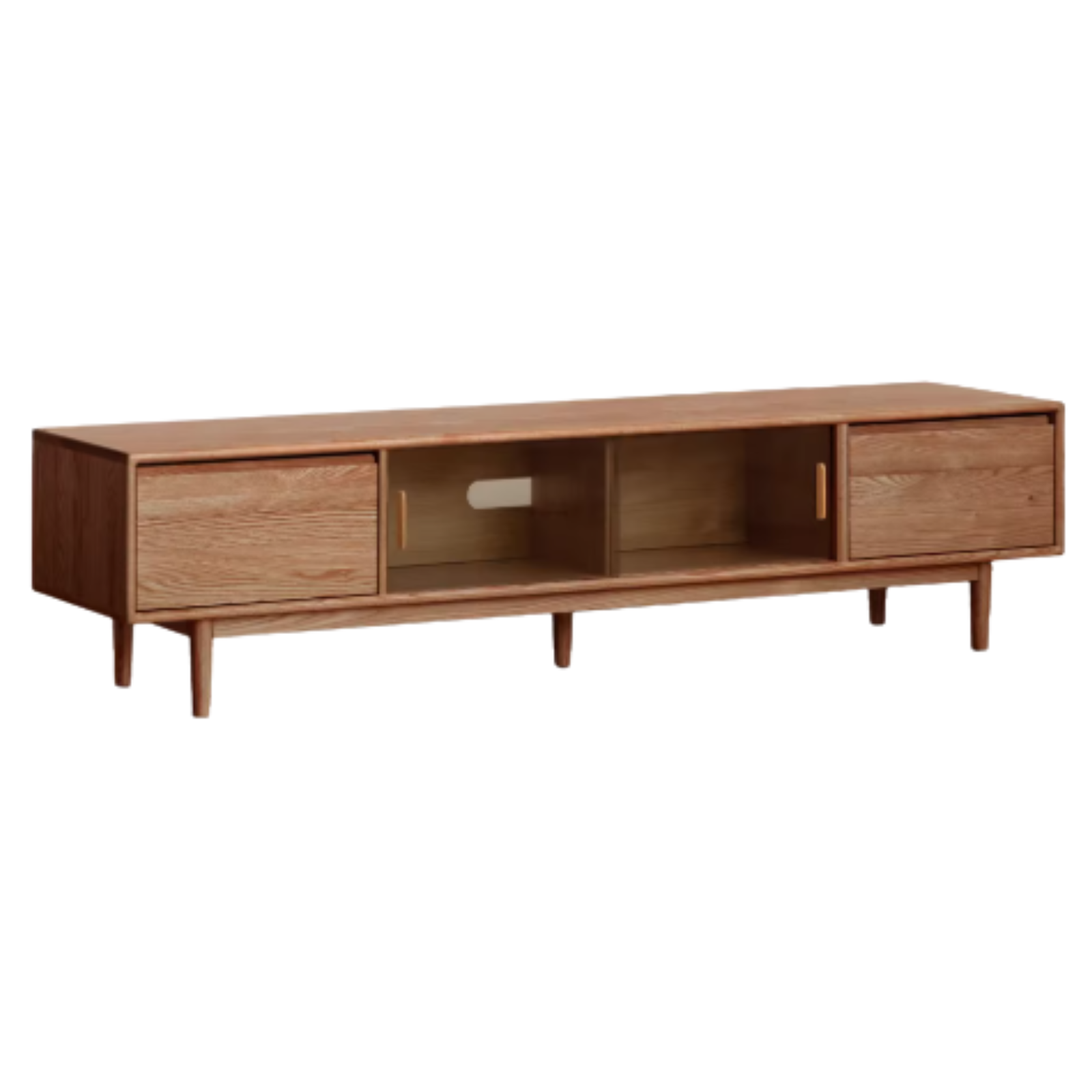 Oak, Ash Solid Wood Modern TV Cabinet