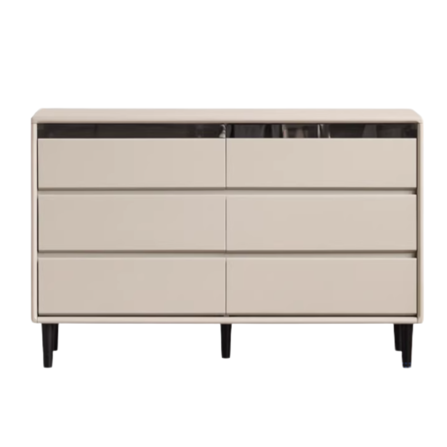Solid Rubberwood Modern Drawer Cabinet
