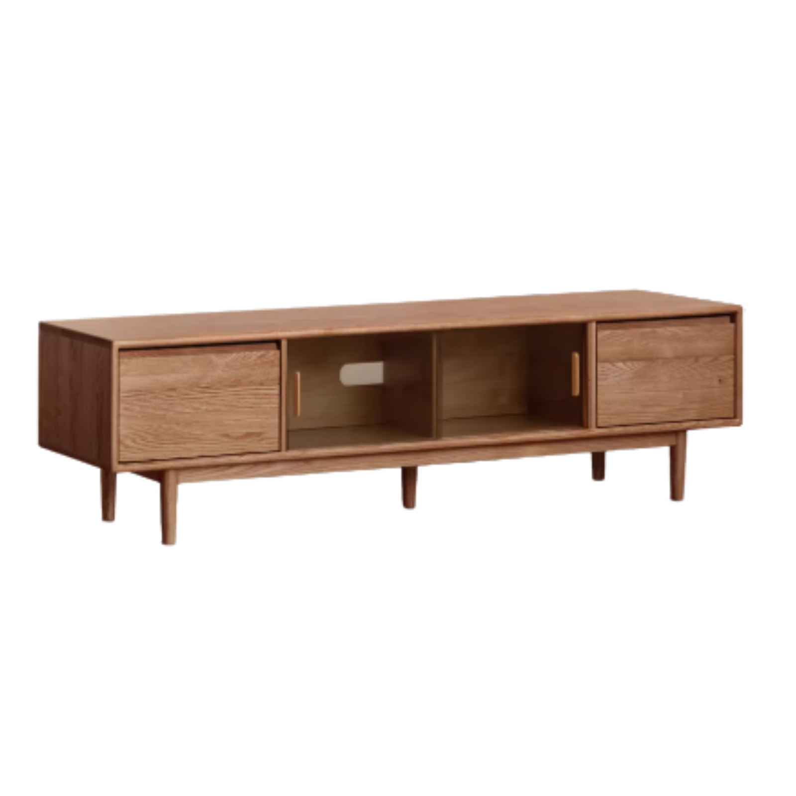 Oak, Ash Solid Wood Modern TV Cabinet