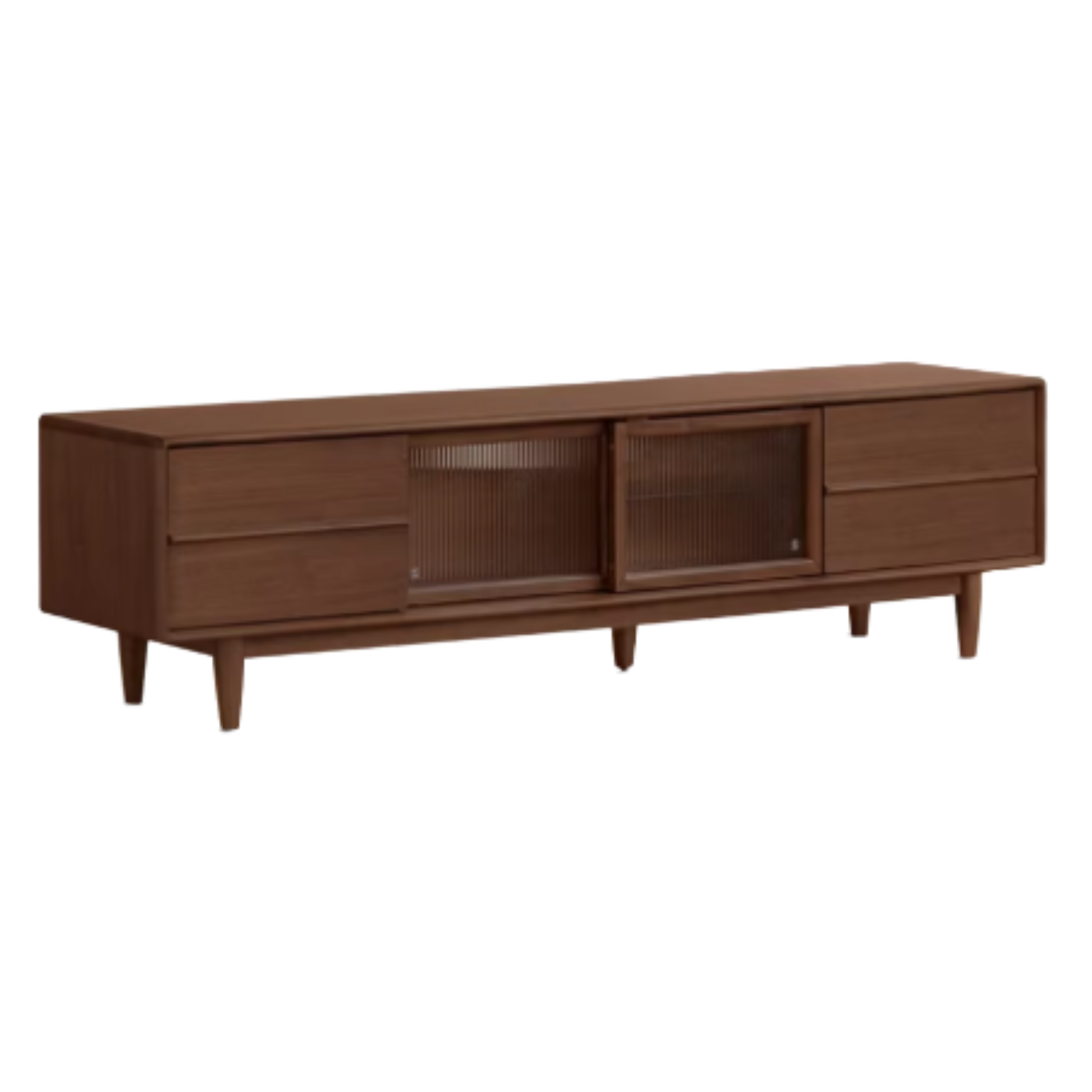 Black Walnut, Sandalwood, Ash, Golden Pear Solid Wood Modern TV Cabinet