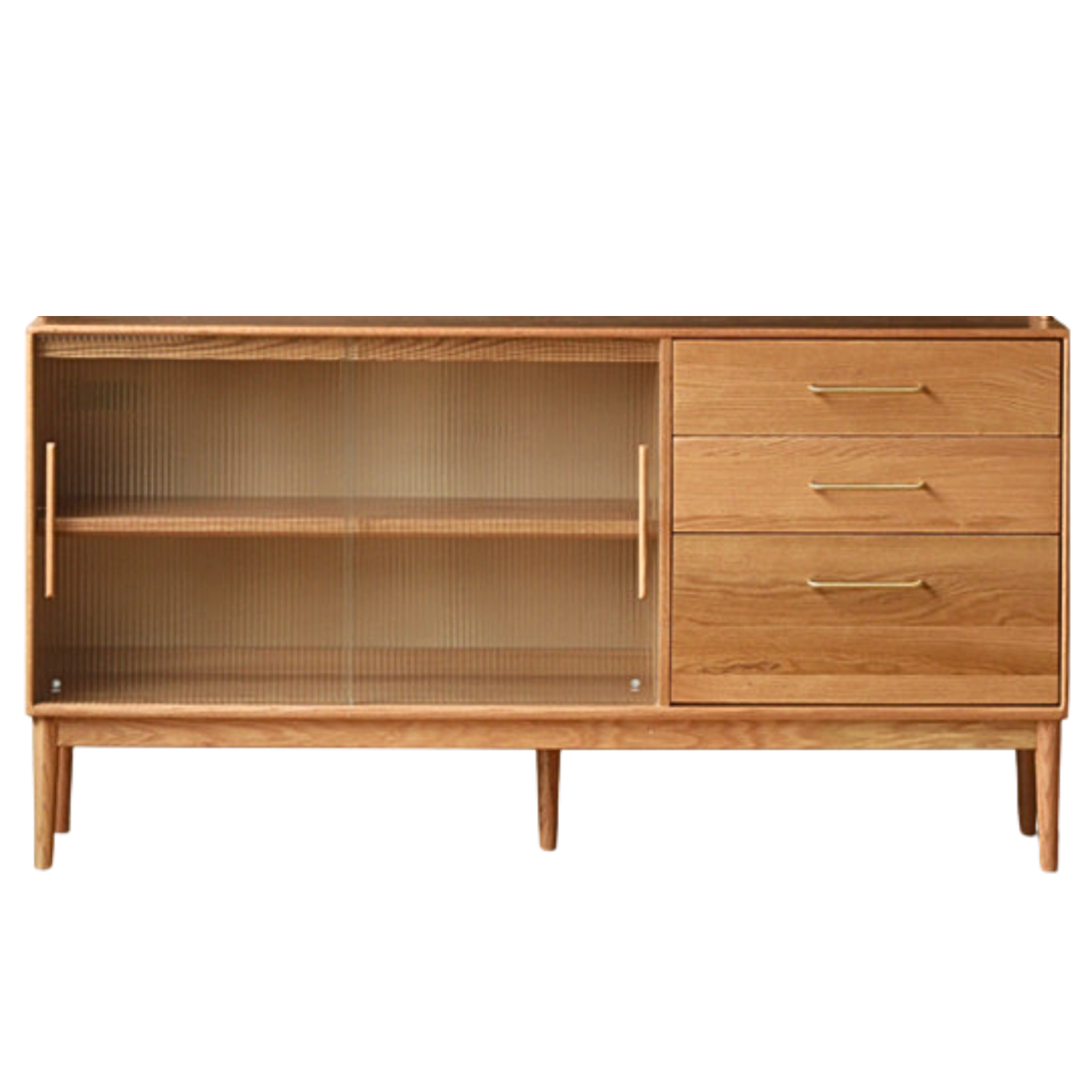 Oak Solid Wood Modern Multifunctional Sideboard