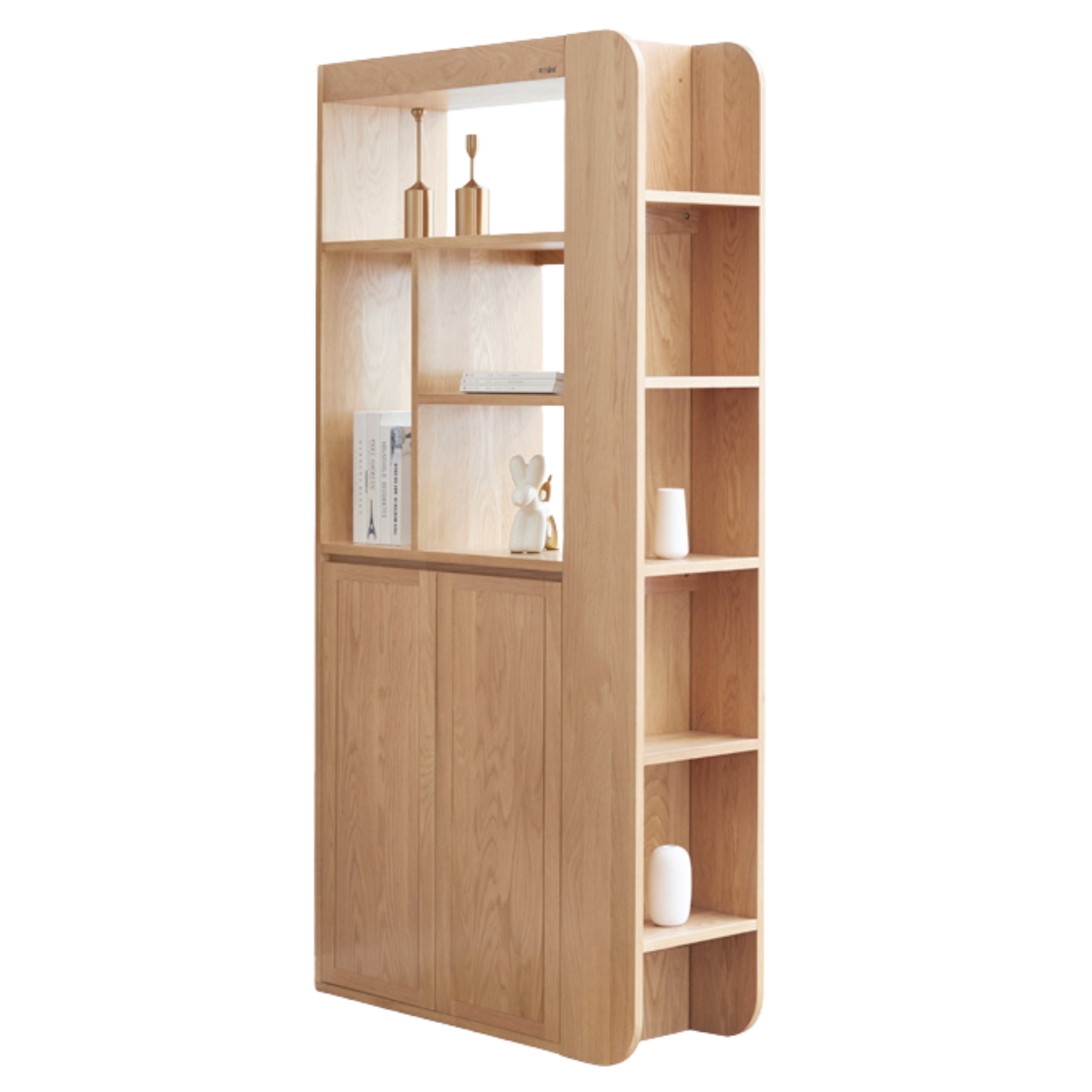 Oak, Ash Solid Wood Entrance Partition Cabinet