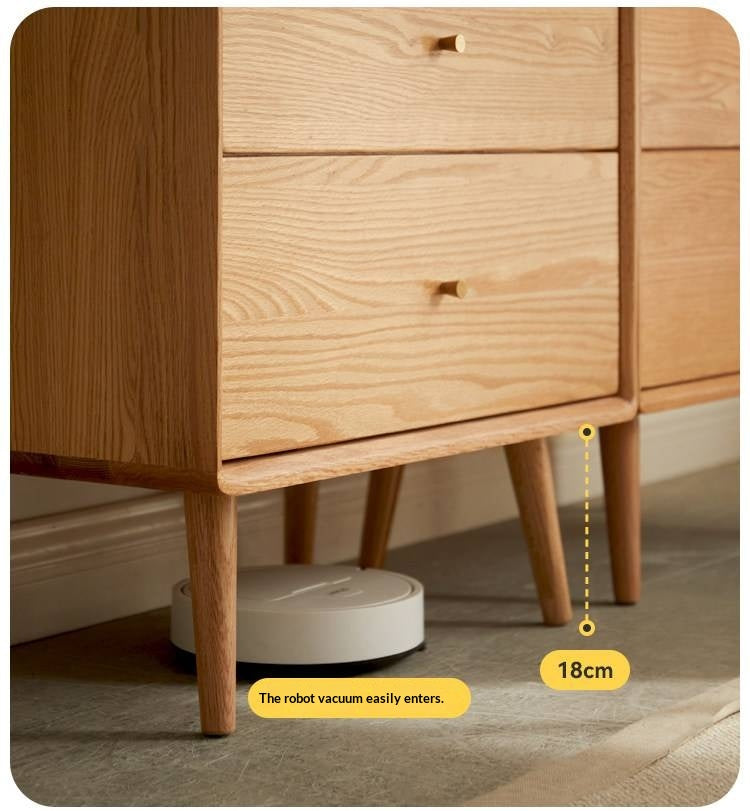 Oak Chest of Drawers Storage Cabinet.