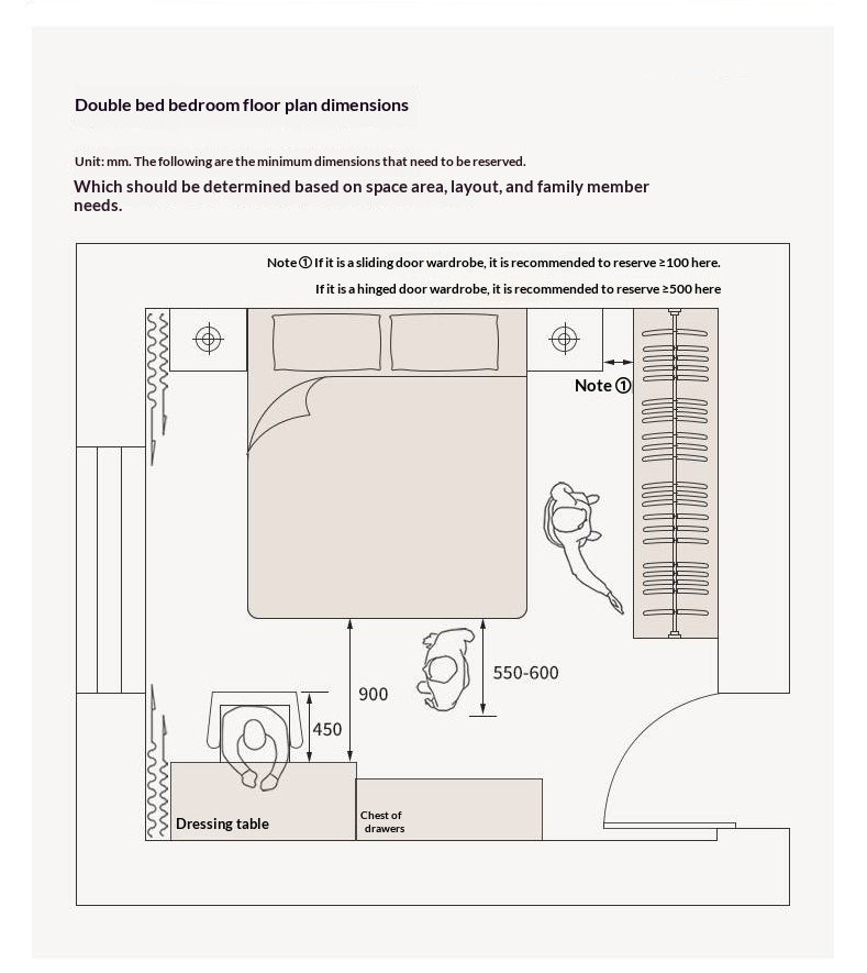 Oak Solid Wood Modern Platform Bed, Headboard-Free Box Bed