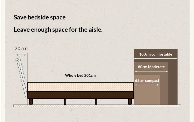Rubberwood Solid Wood Modern Simple Platform Bed