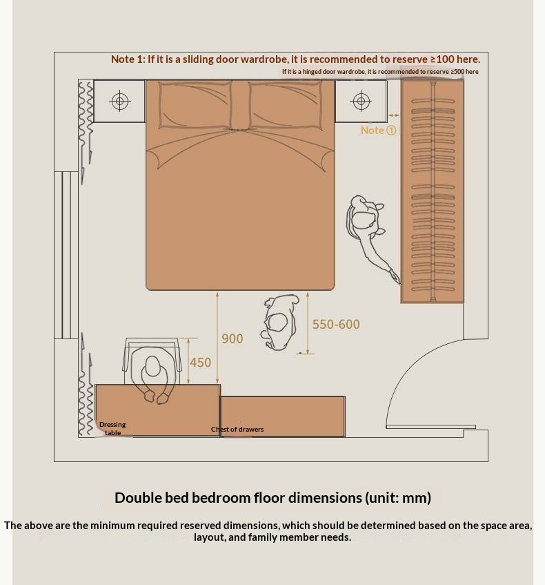 Rubberwood Solid Wood Modern Simple Platform Bed